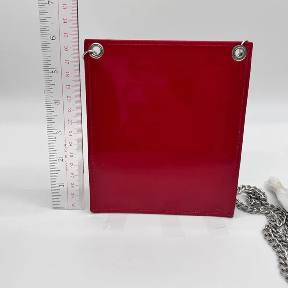Dior Rouge Chain Red and Black Makeup Bag